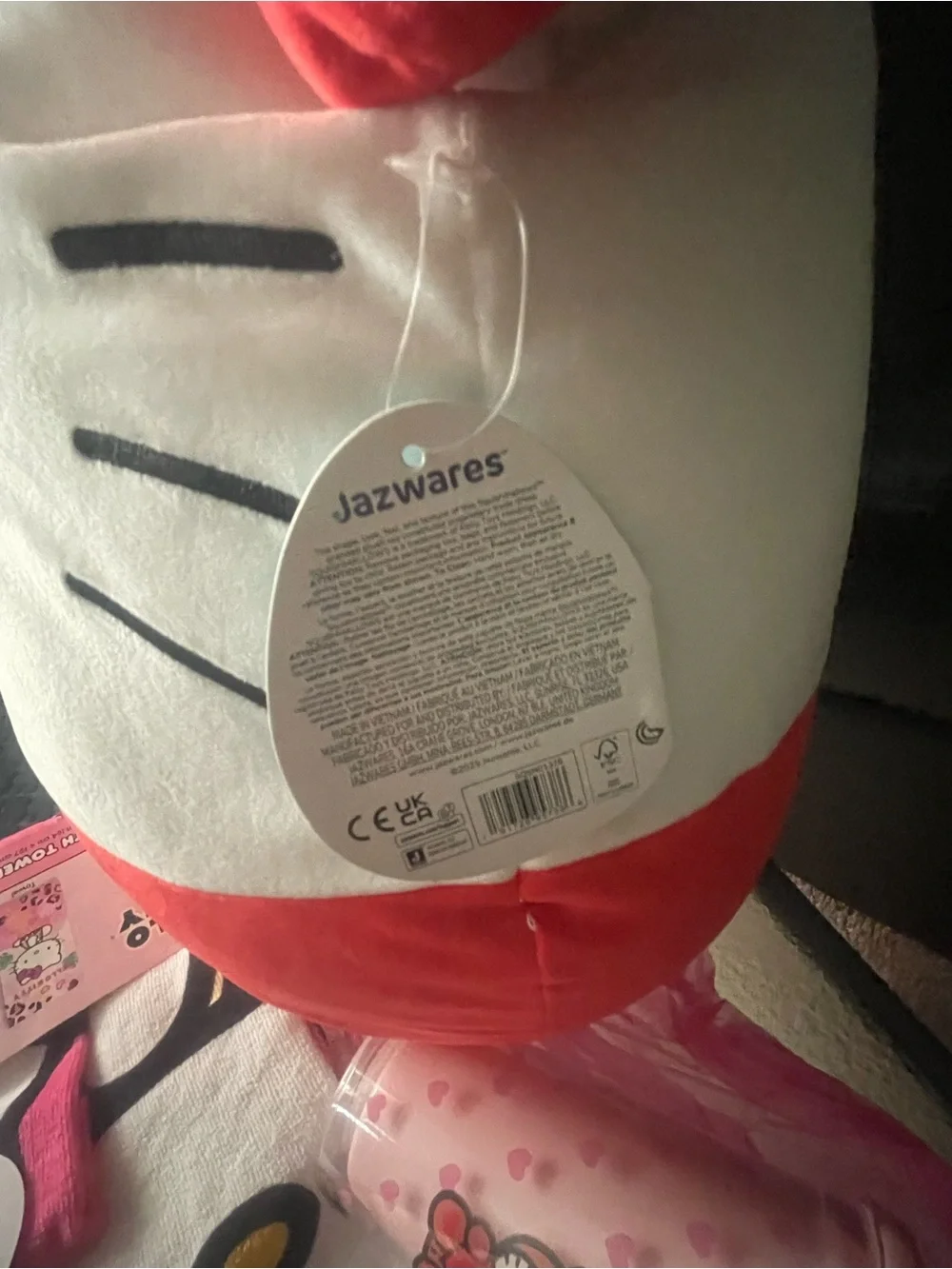 Hello Kitty Pink & White Plush Party Set with Cup and Washcloths